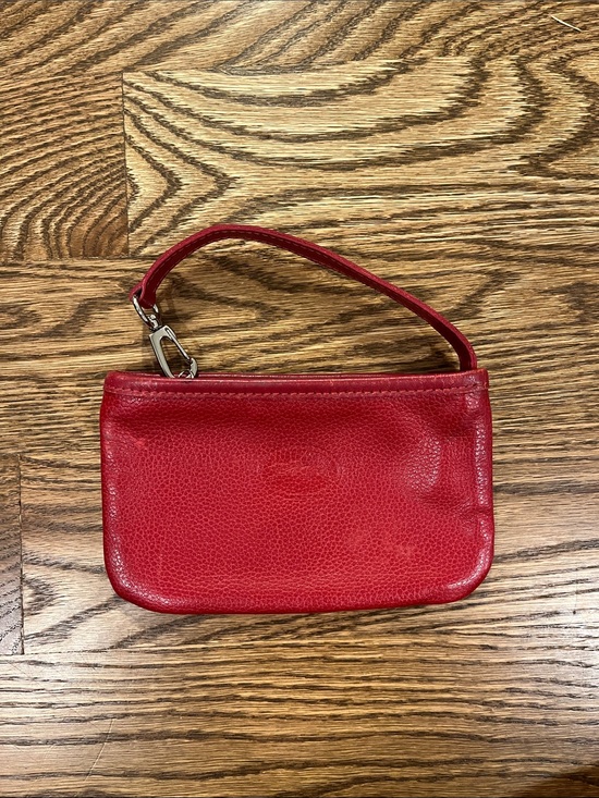 Longchamp Handbags - Longchamp Le Pliage Mini Coin Purse / Wristlet Pouch – Red leather